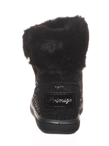 Primigi Leder-Winterstiefel in Schwarz