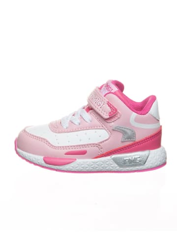 Primigi Skórzane sneakersy w kolorze różowo-białym