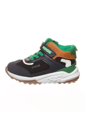 Primigi Leren sneakers donkerblauw/groen/lichtbruin