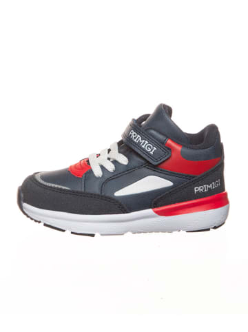 Primigi Leren sneakers donkerblauw/wit/rood