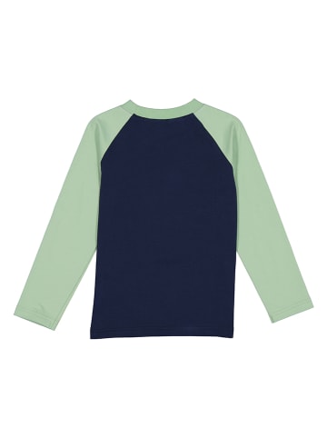 lamino Longsleeve donkerblauw/groen