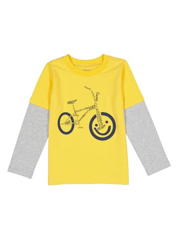 lamino Longsleeve geel/grijs gemêleerd