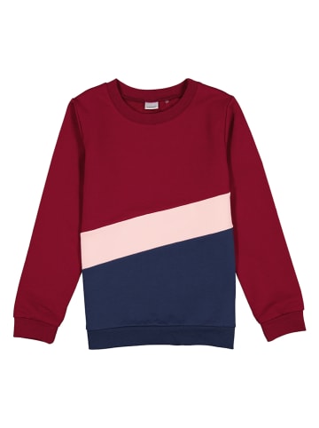 lamino Sweatshirt rood/donkerblauw/lichtroze