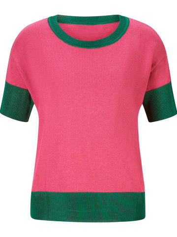 Heine Sweter w kolorze zielono-różowym