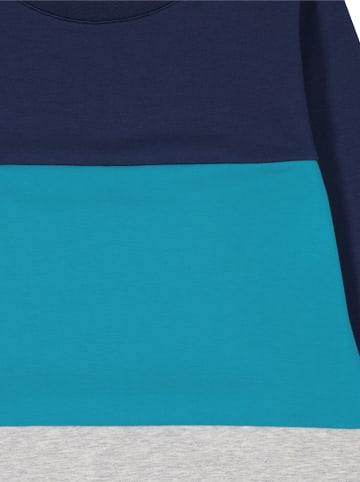 lamino Bluza w kolorze granatowo-turkusowym