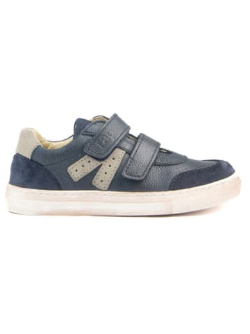 Rap Leren sneakers donkerblauw