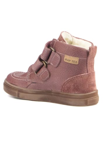 Rap Leder-Winterboots in Rosa