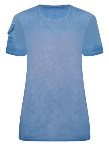 Geographical Norway Koszulka "Jepson" w kolorze niebieskim