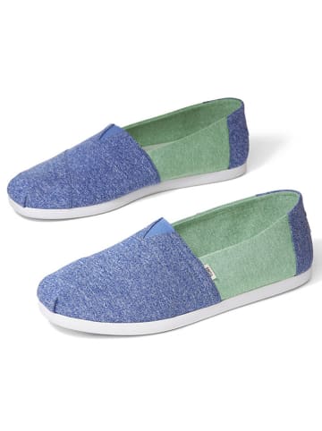 TOMS Instappers blauw/groen