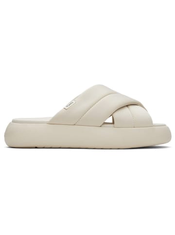 TOMS Pantoletten in Creme