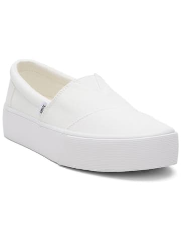 TOMS Slippersy w kolorze białym