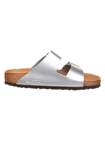 Birkenstock Slippers "Arizona" zilverkleurig