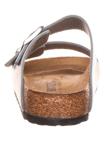 Birkenstock Slippers "Arizona" zilverkleurig