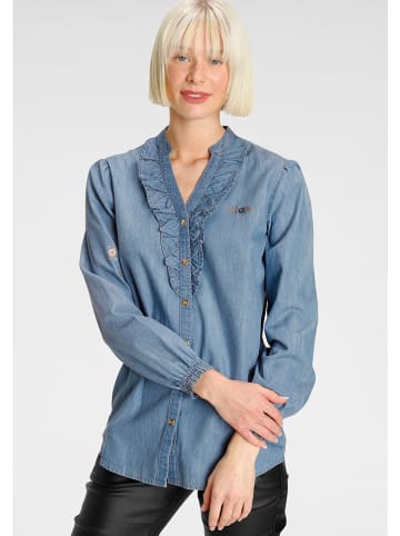 Tom Tailor Jeans-Bluse in Blau