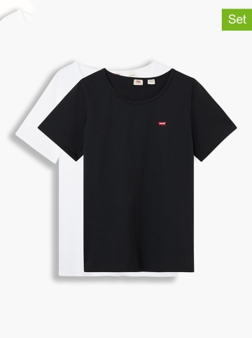 Levi´s 2er-Set: Shirts in Schwarz/ Weiß