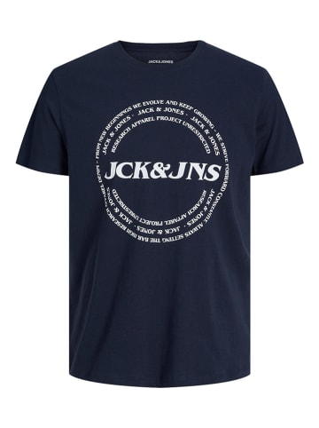 Jack & Jones Koszulka "Jake" w kolorze granatowym