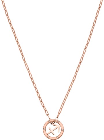 PURELEI Rosévergold. Halskette "Symbol-Coin-Sagittarius" mit Schmuckelement - (L)50 cm