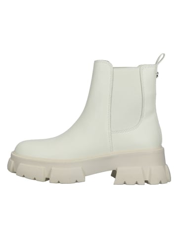 Steve Madden Leder-Chelsea-Boots in Creme