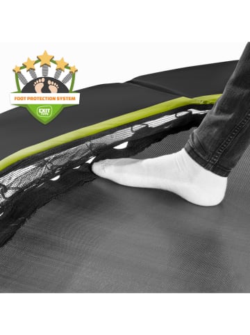 EXIT Bodentrampolin "Silhouette" in Schwarz - Ø 305 cm - ab 14 Jahren