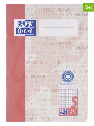 Oxford 15-delige set: schoolschriften "Oxford Recycling" rood - A5