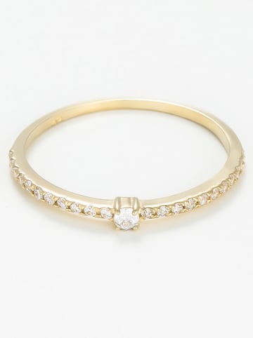 OR ÉCLAT Gouden ring "Willow" met edelstenen