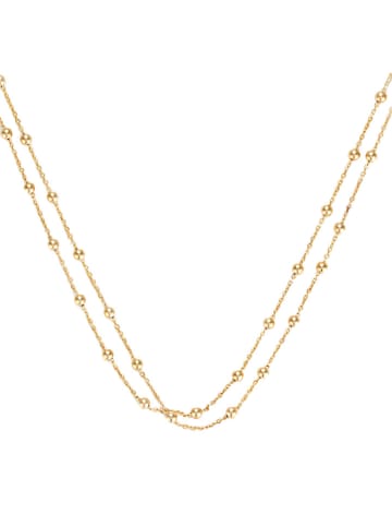 L instant d Or Gouden ketting "Chaine" met sierelementen - (L)43 cm
