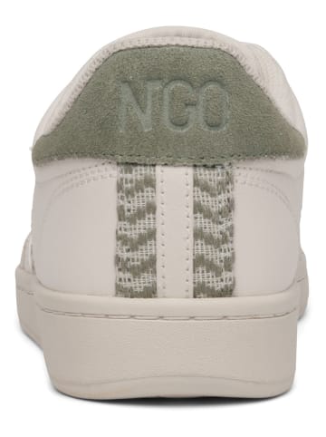 N'GO Leder-Sneakers "Saigon Classic" in Weiß/ Khaki