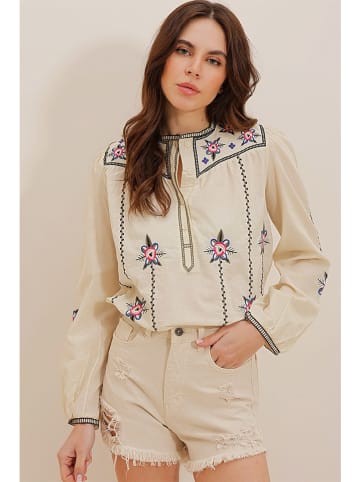 Defile Bluse in Beige