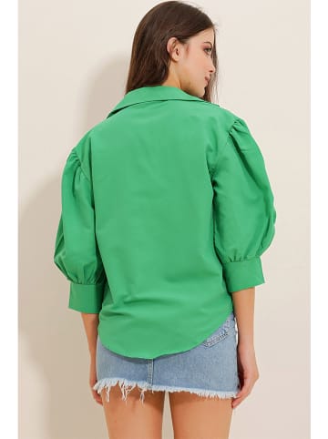 Defile Bluzka w kolorze zielonym
