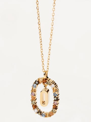 PDPAOLA Vergold. Halskette "Letter O" mit Anhänger - (L)50 cm