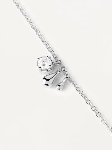 PDPAOLA Silber-Halskette "Water" mit Schmuckelementen - (L)50 cm