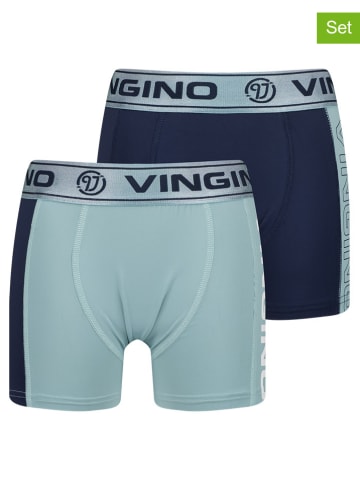 Vingino 2er-Set: Boxershorts "Hydro" in Blau