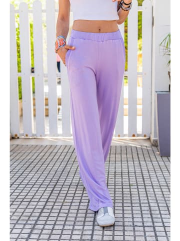 Gunes Kizi Spodnie w kolorze fioletowym