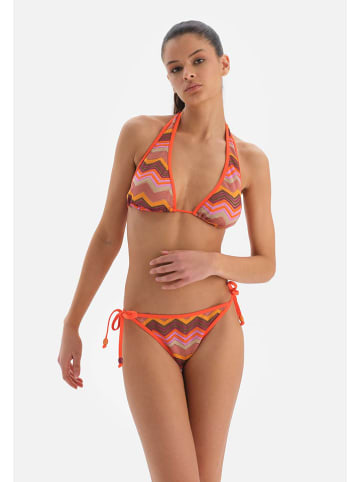 Dagi Bikini-Hose in Orange/ Bunt