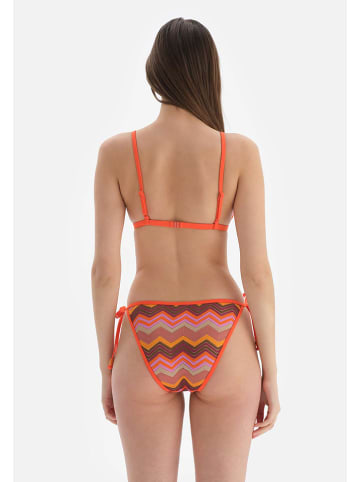 Dagi Bikini-Oberteil in Orange/ Bunt