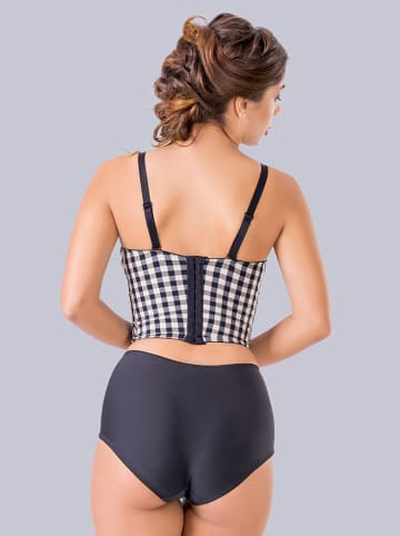 Valea Corsage "Venus" in Schwarz/ Weiß