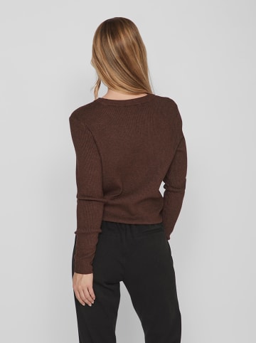Vila Sweter w kolorze brązowym