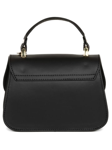 Mia Tomazzi Leren handtas zwart - (B)20,5 x (H)14 x (D)8 cm