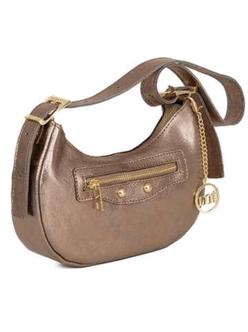 Mia Tomazzi Leren schoudertas lichtroze - (B)25 x (H)15 x (D)6,5 cm