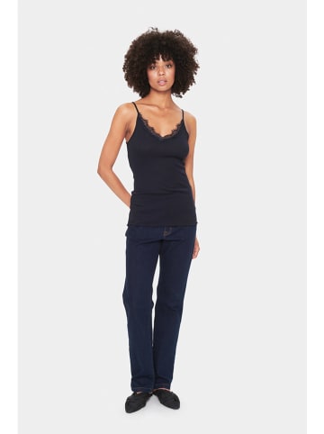 SAINT TROPEZ Top "Maya" w kolorze granatowym