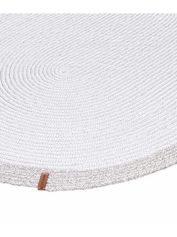 ABERTO DESIGN Katoenen tapijt wit/grijs
