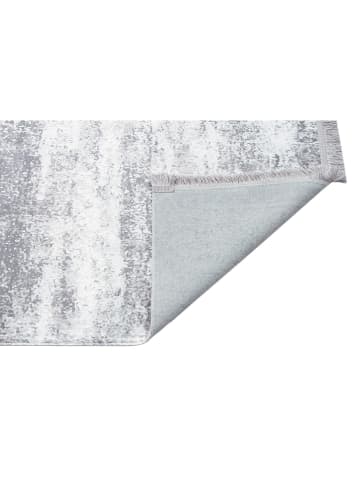 ABERTO DESIGN Laagpolig tapijt grijs/wit