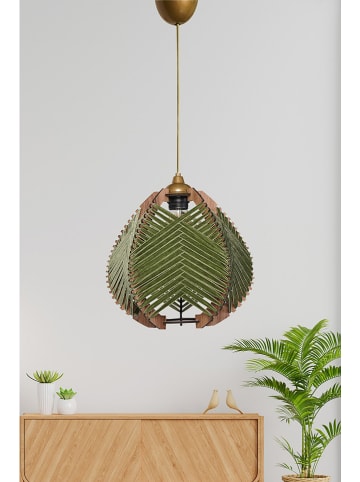 ABERTO DESIGN Lampa wisząca w kolorze zielonym - wys. 30 x Ø 25 cm