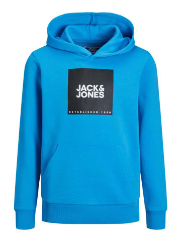 JACK & JONES Junior Hoodie "Lock" blauw