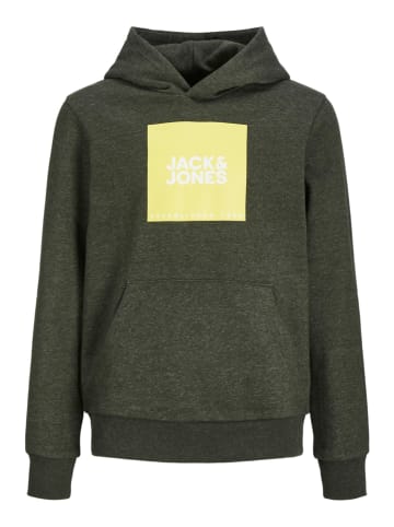 JACK & JONES Junior Hoodie "Lock" in Khaki