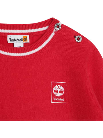 Timberland Pullover in Rot/ Dunkelblau