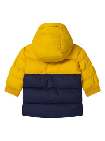 Timberland Doorgestikte jas geel/donkerblauw