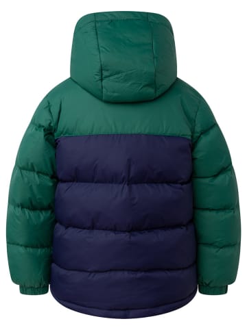 Timberland Doorgestikte jas groen/donkerblauw