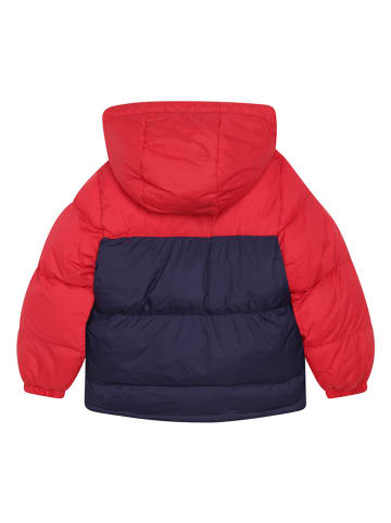 Timberland Doorgestikte jas rood/donkerblauw