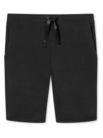 Schiesser Pyjama-Shorts in Schwarz